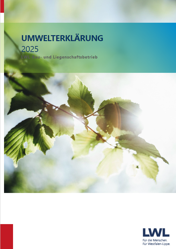 Das Bild zeigt das Titelbild der Umwelterklärung des LWL-BLB.