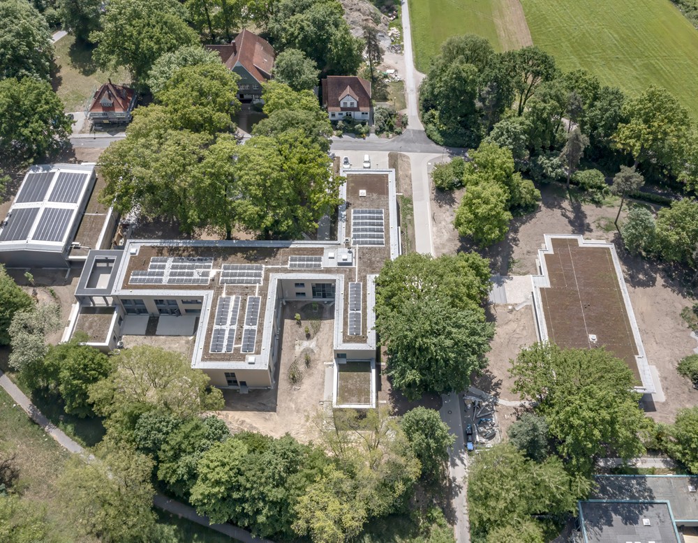 Luftbildaufnahme Klinikgelände